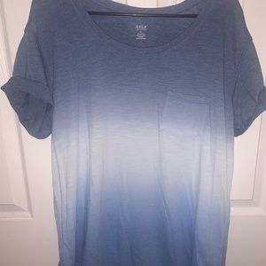 Ombré Blue Pocket Shirt